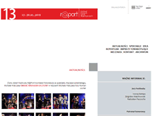 Tablet Screenshot of festiwalraport.pl